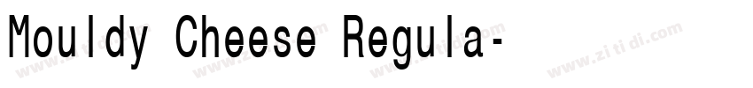Mouldy Cheese Regula字体转换